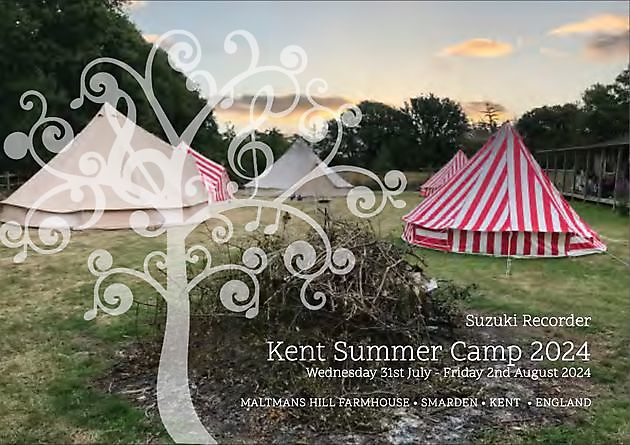 Suzuki Recorder Kent Summer Camp 2024 - Jaap Delver Suzuki-Blokfluitonderwijs